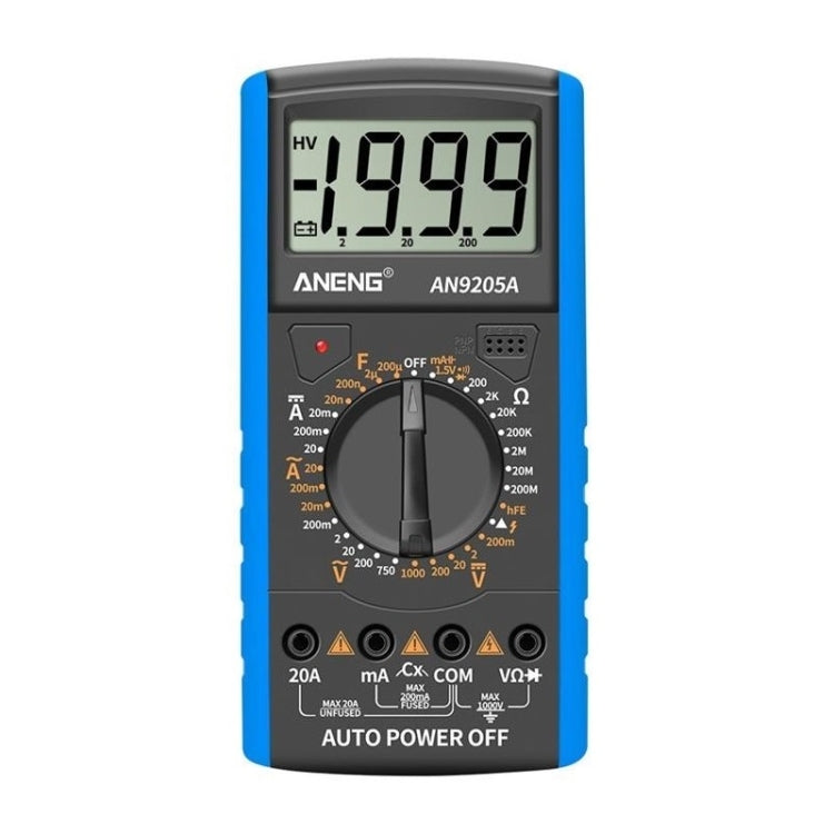 ANENG Automatic High-Precision Intelligent Digital Multimeter, Specification: AN9205A(Blue) - Digital Multimeter by ANENG | Online Shopping South Africa | PMC TechLife | Buy Now Pay Later Mobicred