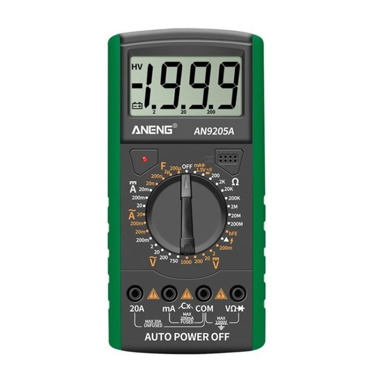 ANENG Automatic High-Precision Intelligent Digital Multimeter, Specification: AN9205A(Green) - free shipping - PMC TechLife - Order now!