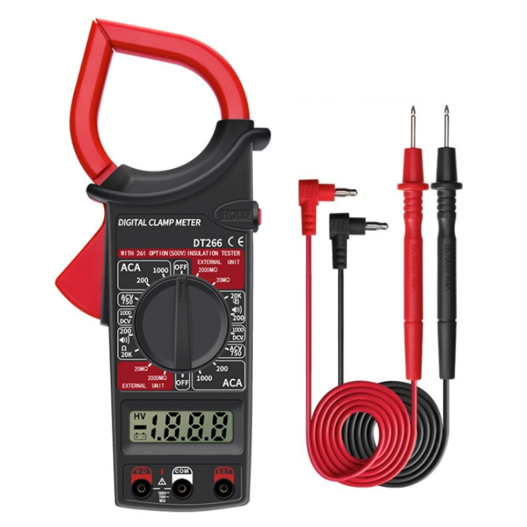 ANENG DT266  Automatic High-Precision Clamp Multimeter with Buzzer(Red) - Digital Multimeter by ANENG | Online Shopping South Africa | PMC TechLife | Buy Now Pay Later Mobicred
