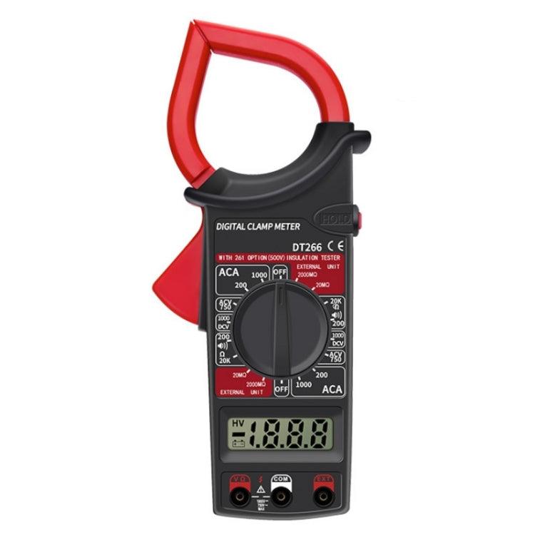 ANENG DT266  Automatic High-Precision Clamp Multimeter with Buzzer(Red) - Digital Multimeter by ANENG | Online Shopping South Africa | PMC TechLife | Buy Now Pay Later Mobicred