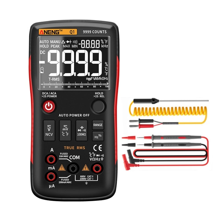 ANENG AN-Q1 Automatic High-Precision Intelligent Digital Multimeter, Specification: Standard(Red) - free shipping - PMC TechLife - Order now!