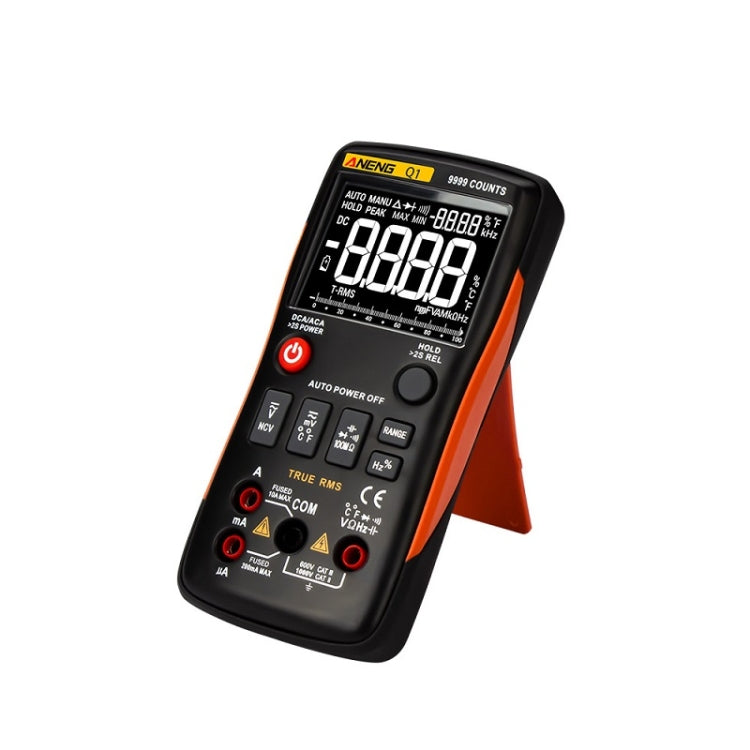 ANENG AN-Q1 Automatic High-Precision Intelligent Digital Multimeter, Specification: Standard with Cable(Orange) - free shipping - PMC TechLife - Order now!