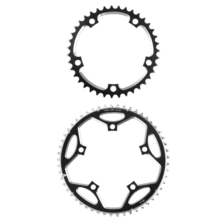 WEST BIKING YP0719273 Road Bike 56T-44T Double-Disc Aluminum Alloy Gears(Black) - free shipping - PMC TechLife - Order now!