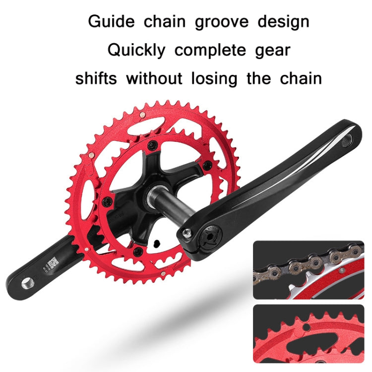WEST BIKING YP0719273 Road Bike 56T-44T Double-Disc Aluminum Alloy Gears(Black) - free shipping - PMC TechLife - Order now!