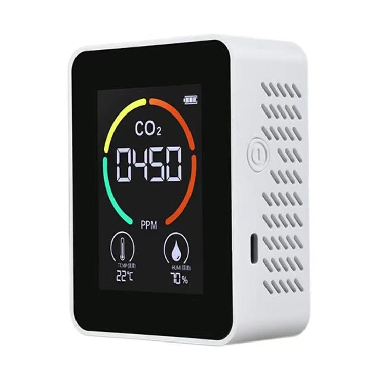 XY-T01 Temperature Humidity Display CO2 Meter Carbon Dioxide Air Quality Detector(Semiconductor White) - Gas Monitor by PMC TechLife | Online Shopping South Africa | PMC TechLife | Buy Now Pay Later Mobicred