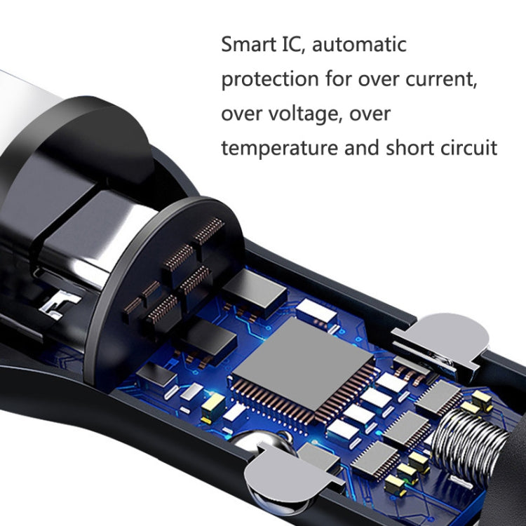 QIAKEY BK928 Dual Ports Fast Charge Car Charger - Car Charger by QIAKEY | Online Shopping South Africa | PMC TechLife | Buy Now Pay Later Mobicred