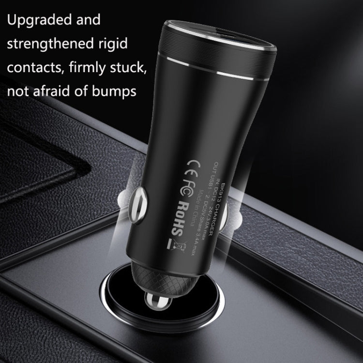 QIAKEY BK928 Dual Ports Fast Charge Car Charger - Car Charger by QIAKEY | Online Shopping South Africa | PMC TechLife | Buy Now Pay Later Mobicred