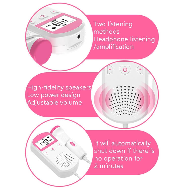 Pregnant Women Home Fetal Heart Rate Monitor(English Version U3-02) - free shipping - PMC TechLife - Order now!