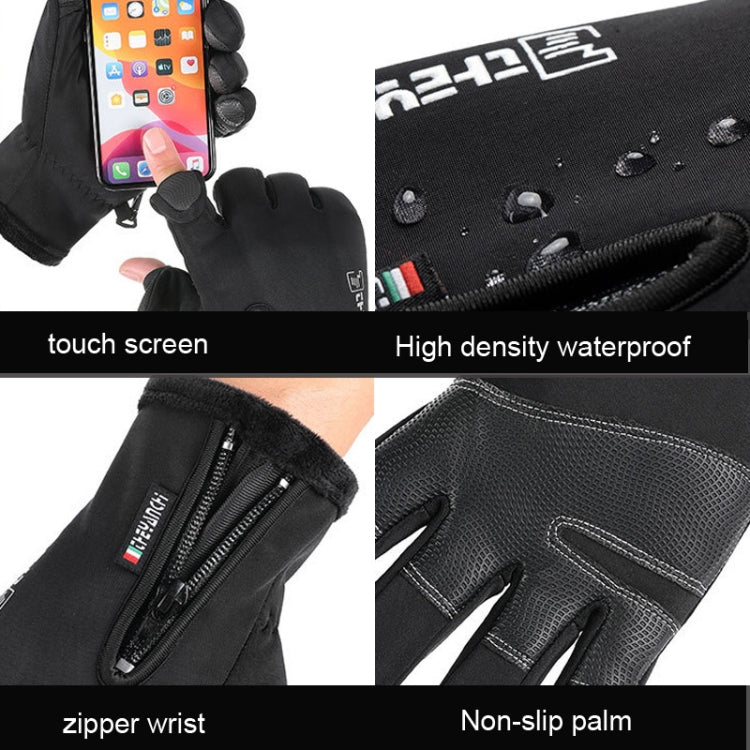 Outdoor Sports Riding Warm Gloves Touch Screen Fingerless Fishing Gloves, Size: XL(Black) - Cycling Gloves by PMC TechLife | Online Shopping South Africa | PMC TechLife