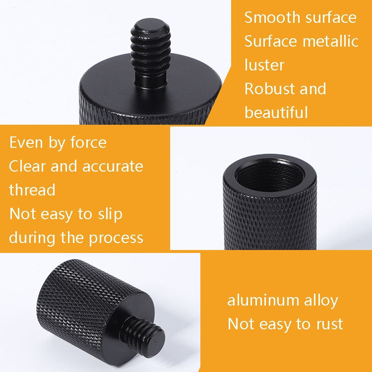 2 PCS Microphone Adapter Screw F10 5/8-27  Female to 3/8 Male Screw -  by PMC TechLife | Online Shopping South Africa | PMC TechLife
