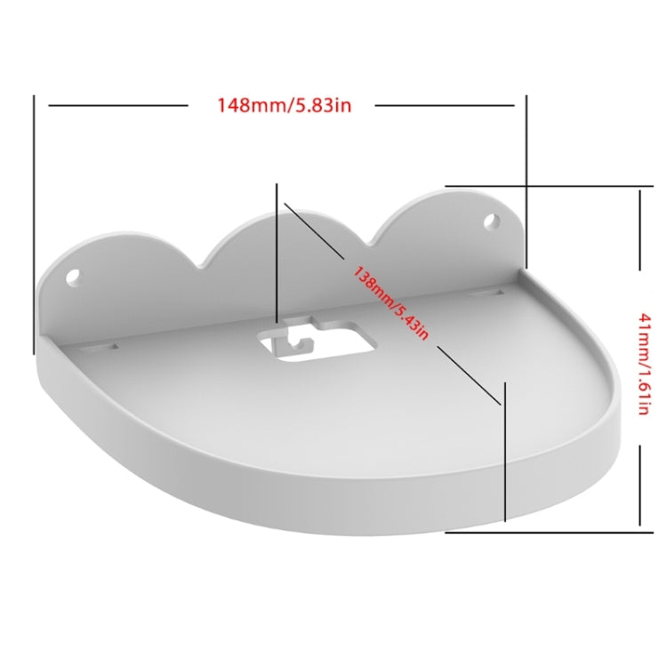 2 PCS Wall Mount For Amazon Echo Dot 4(White) - Speaker Bracket by PMC TechLife | Online Shopping South Africa | PMC TechLife