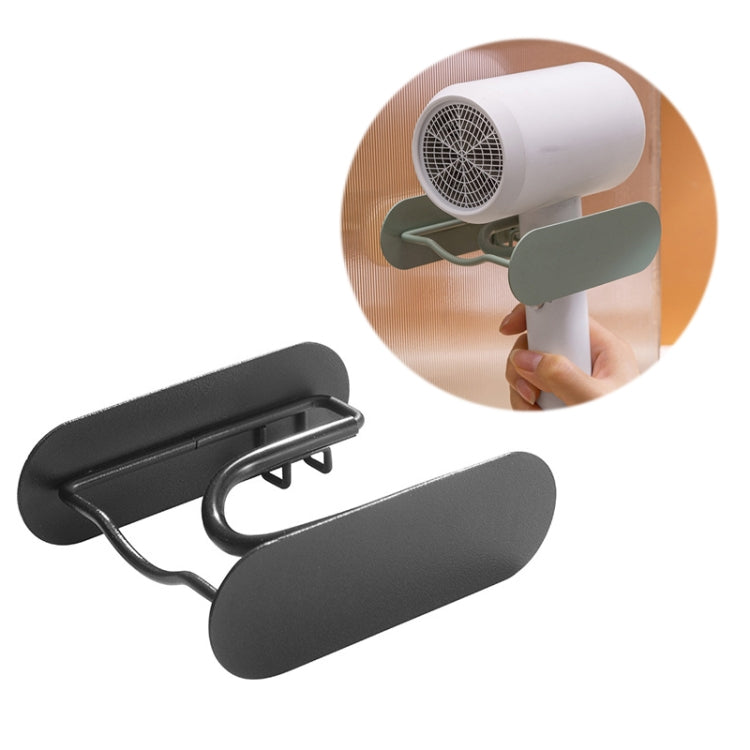Bathroom Hair Dryer No Punching Iron Hanger(Black) - Hook by PMC TechLife | Online Shopping South Africa | PMC TechLife | Buy Now Pay Later Mobicred