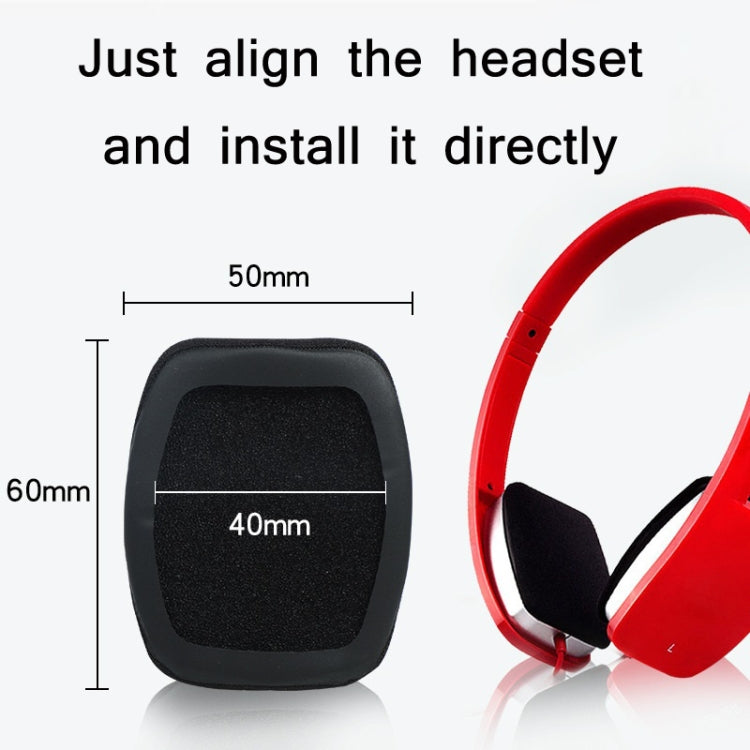 1 Pair Sponge Earphone Cover For Edifier K680 H640P(Black) - Earmuff & Pad by PMC TechLife | Online Shopping South Africa | PMC TechLife