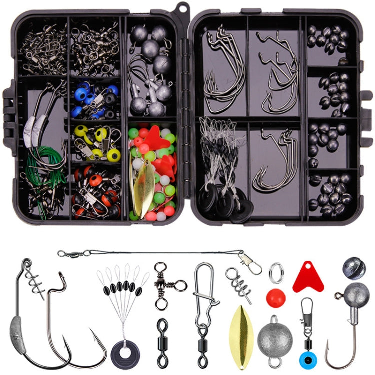 213 PCS / Set Road Squid Hook Accessories Set(026 Black Box) - Fishing Hooks by PMC TechLife | Online Shopping South Africa | PMC TechLife