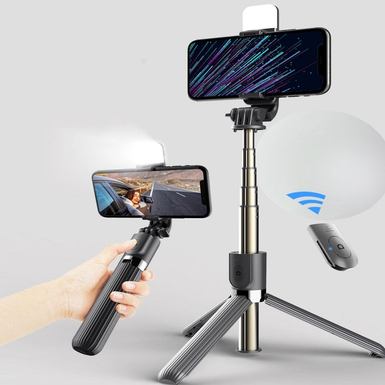L03S Bluetooth Fill Light Tripod Integrated Selfie Stick(Black) - Selfie Sticks by PMC TechLife | Online Shopping South Africa | PMC TechLife | Buy Now Pay Later Mobicred