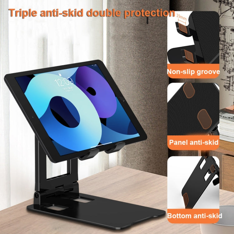 Desktop Foldable Liftable Anti-Skid Mobile Phone And Tablet Stand(White) - Desktop Holder by PMC TechLife | Online Shopping South Africa | PMC TechLife | Buy Now Pay Later Mobicred