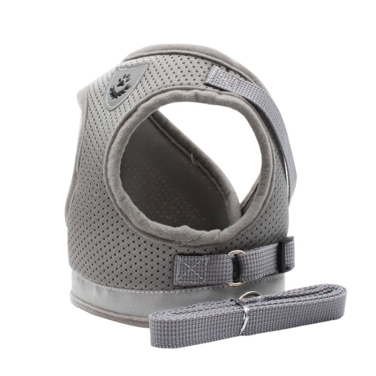BL-844 Pet Chest Straps Reflective Breathable Dog Rope, Size: XL(Silver Gray) - Leashes by PMC TechLife | Online Shopping South Africa | PMC TechLife
