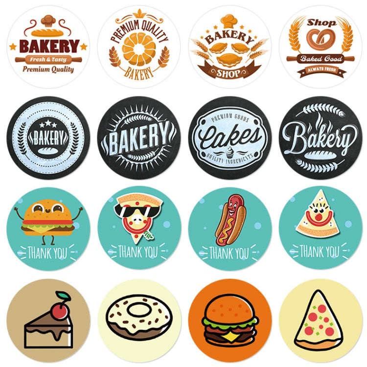 Bakery Cake Shop Cartoon Cute Sticker Decorative Sealing Sticker, Size: 2.5cm / 1 Inch(HA015) - Sticker & Tags by PMC TechLife | Online Shopping South Africa | PMC TechLife | Buy Now Pay Later Mobicred