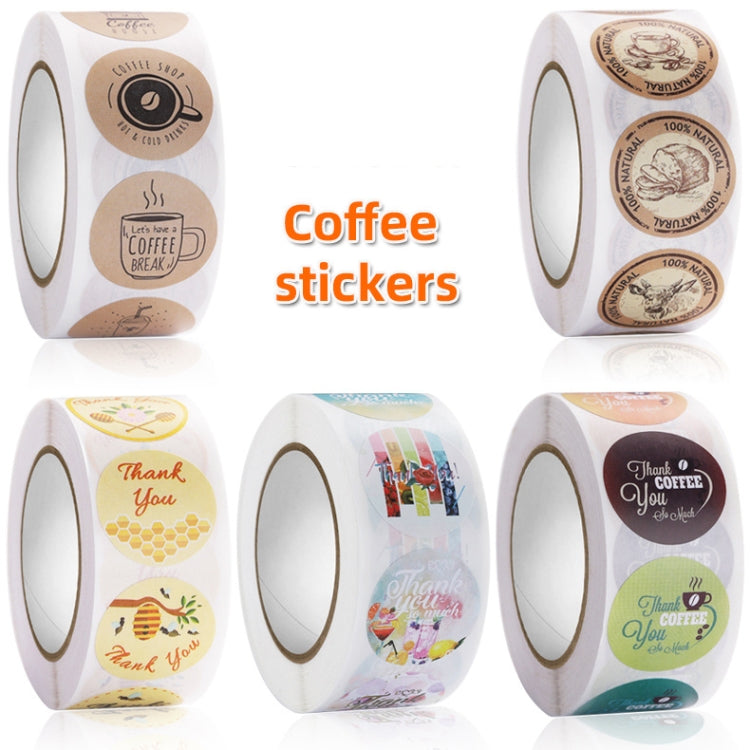 Pearl Milk Tea Cup Thank You Sticker Coffee Shop Sealing Sticker, Size: 2.5cm / 1 Inch(HA031) - Sticker & Tags by PMC TechLife | Online Shopping South Africa | PMC TechLife