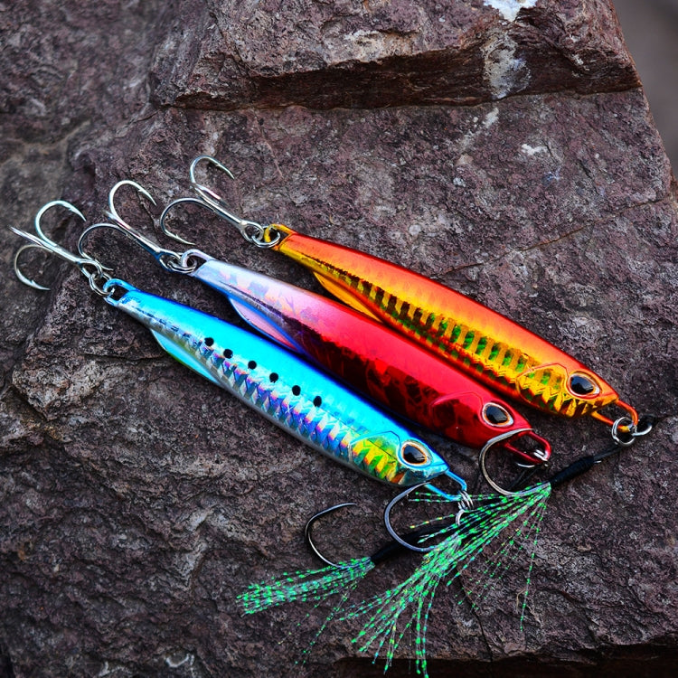 3 PCS PROBEROS LF103 Simulation Metal Sea Fishing Bait, Specification: 60g(H With Hook) - Fishing Lures by PROBEROS | Online Shopping South Africa | PMC TechLife