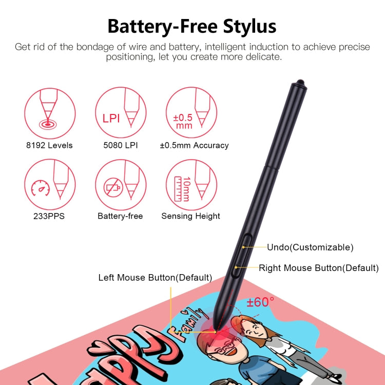 VINSA T608 Can Connected To Mobile Phone Hand-Painted Board, Style: Package 2 -  by PMC TechLife | Online Shopping South Africa | PMC TechLife