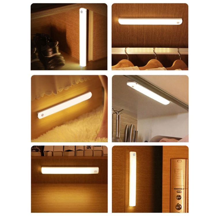 Magnetic Rechargeable Cabinet Bedside Human Body Induction Lamp, Specification: 900 mAh With Switch 35cm(Yellow Light) - Sensor LED Lights by PMC TechLife | Online Shopping South Africa | PMC TechLife