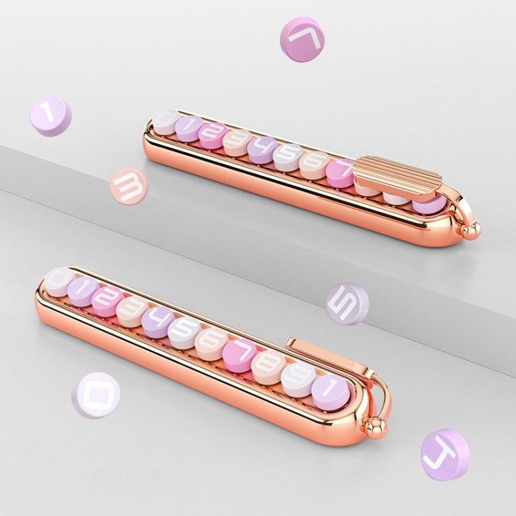 Colorful Car Temporary Parking Number Card, Color: Makeup - free shipping - PMC TechLife - Order now!