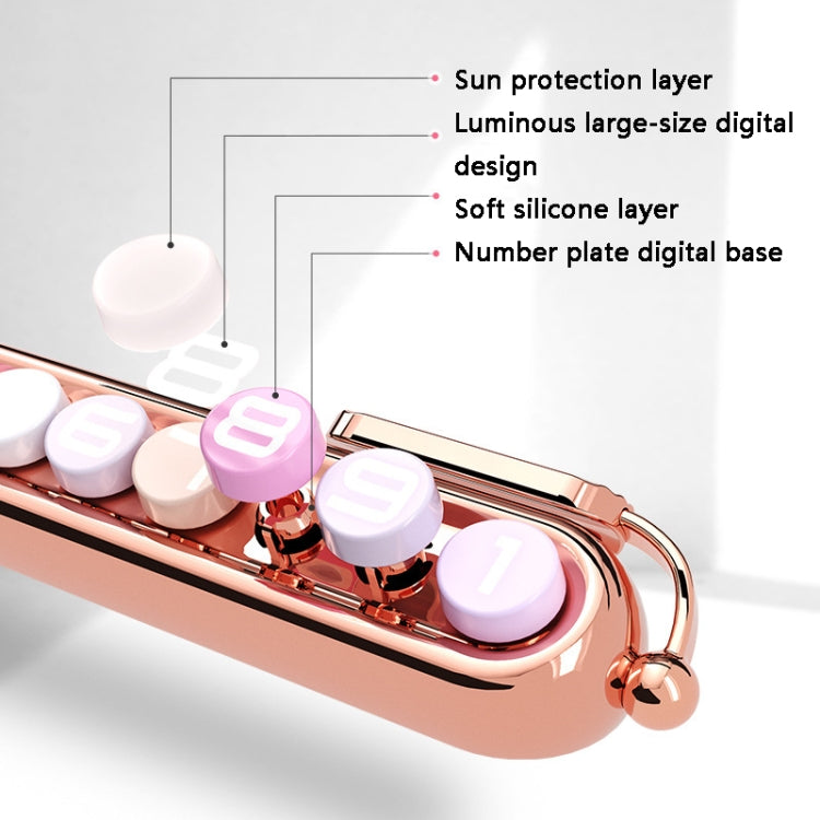 Colorful Car Temporary Parking Number Card, Color: Makeup - free shipping - PMC TechLife - Order now!