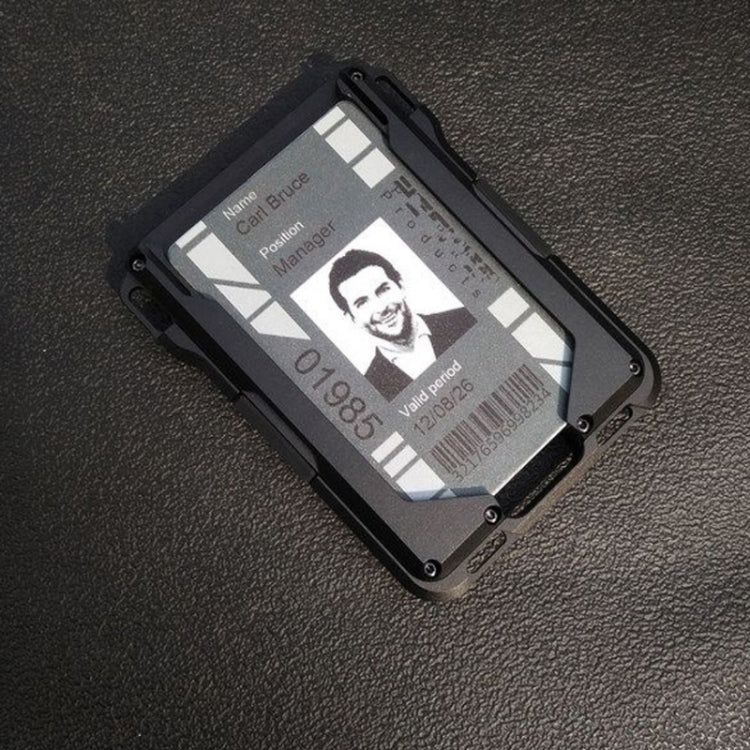 RFID Metal Anti-Theft Credit Card Holder(Black Aluminum Terms) - free shipping - PMC TechLife - Order now!