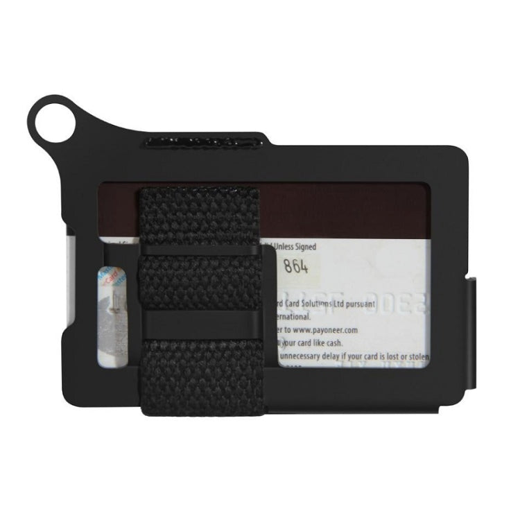 Metal Fabric Credit Card Holder Men Wallets(Black) - Card & Passport Bags by PMC TechLife | Online Shopping South Africa | PMC TechLife