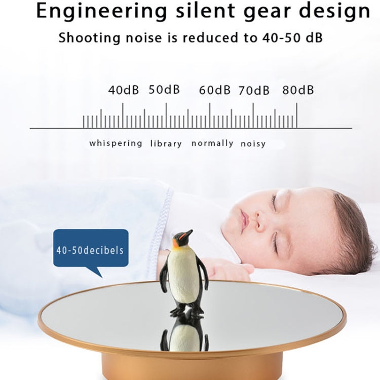 20cm Mirror Two-way Turntable Display Stand Video Shooting Props Turntable(Silver) -  by PMC TechLife | Online Shopping South Africa | PMC TechLife