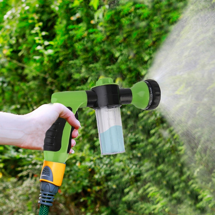 8 in 1 Car Wash Foam Pot Water Sprinkler(Green) - Car washing supplies by PMC TechLife | Online Shopping South Africa | PMC TechLife