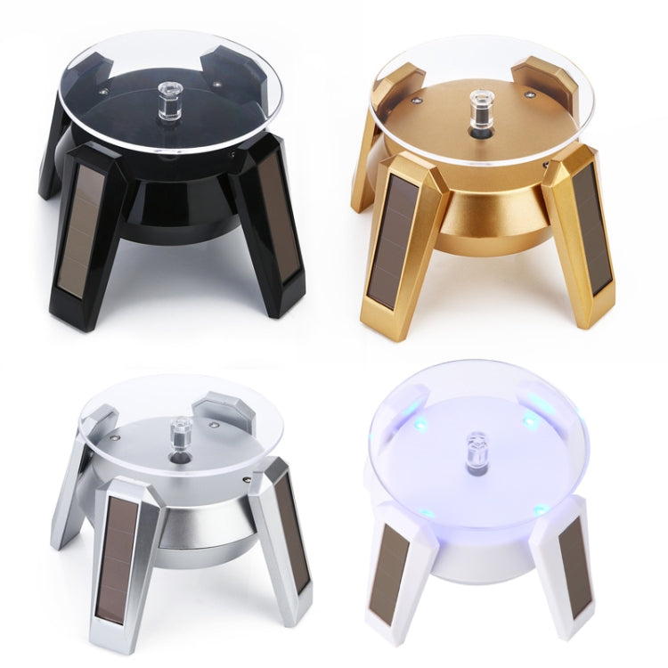 High-Footed UFO Solar 9cm 360 Rotating Display Stand Props Turntable(White Blue Light) -  by PMC TechLife | Online Shopping South Africa | PMC TechLife