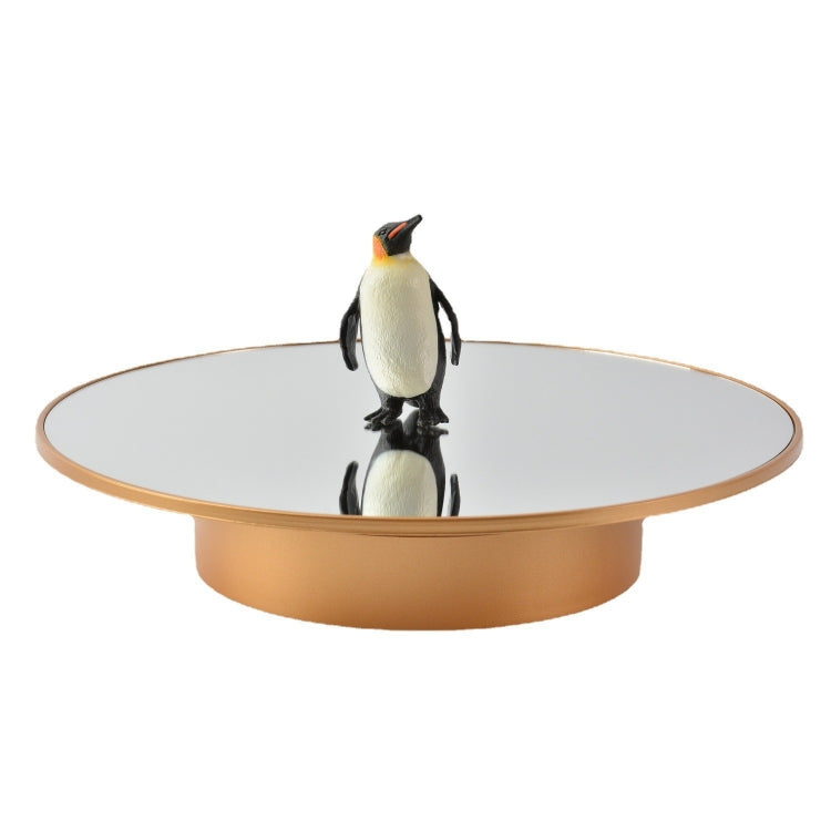 25cm USB Power Rotating Display Stand Video Shooting Props Turntable(Golden Mirror) -  by PMC TechLife | Online Shopping South Africa | PMC TechLife