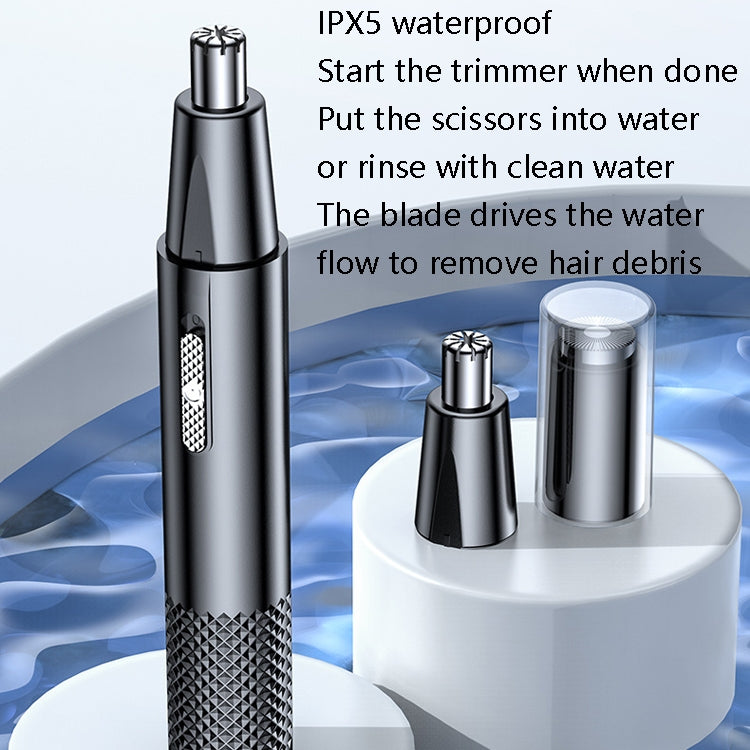 YD-112 Electric Nasal Hair Cutting Shear, Style: Nose Hair Device+Shaver(Black) - free shipping - PMC TechLife - Order now!