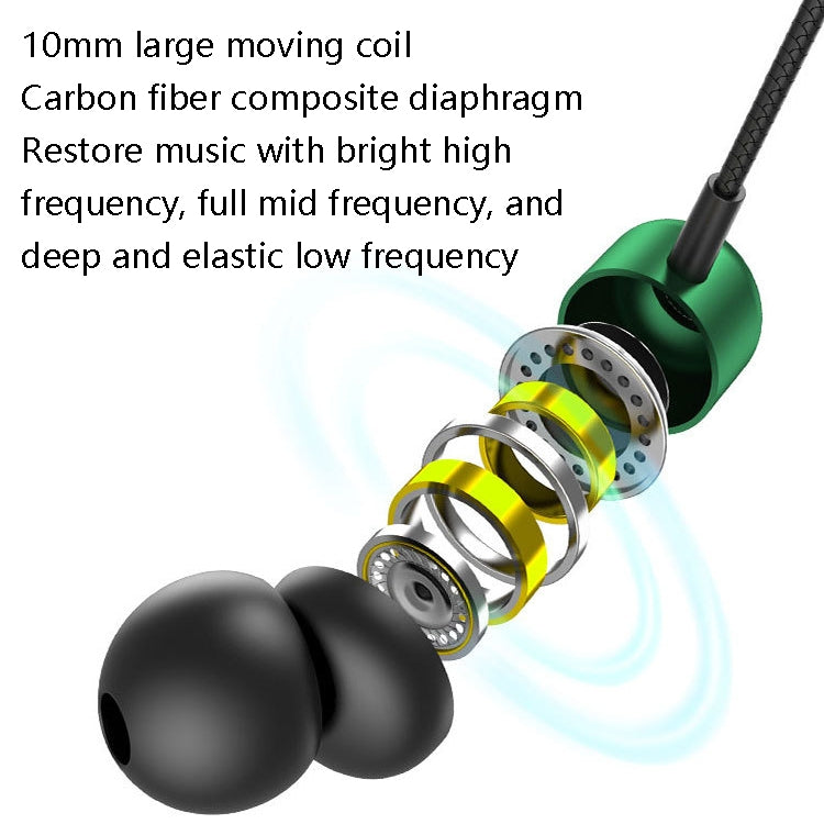 2 PCS TS6000 3.5mm Metal Elbow In-Ear Wired Control Earphone with Mic(White) - In Ear Wired Earphone by PMC TechLife | Online Shopping South Africa | PMC TechLife