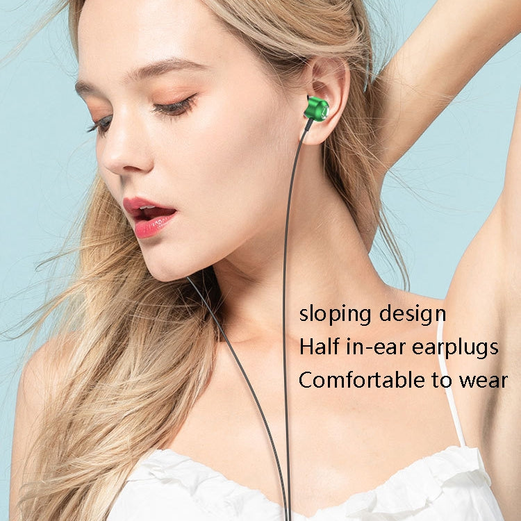 2 PCS TS6000 3.5mm Metal Elbow In-Ear Wired Control Earphone with Mic(Black) - In Ear Wired Earphone by PMC TechLife | Online Shopping South Africa | PMC TechLife