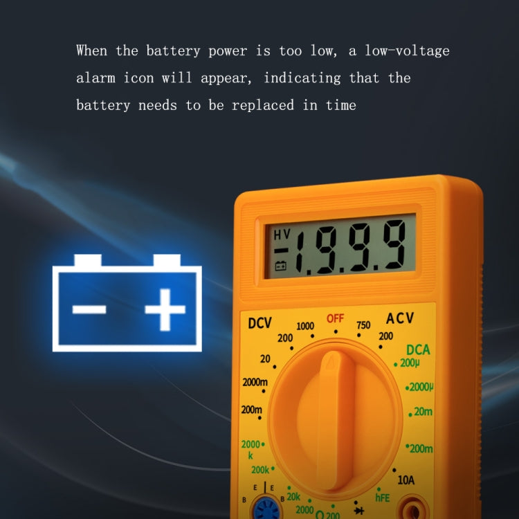 2 PCS ANENG DT830G Portable Digital Multimeter(Yellow) - free shipping - PMC TechLife - Order now!