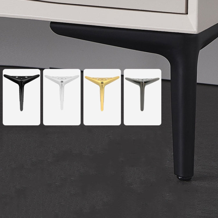 LH-XY-0010 Sofa Cabinet Metal Leg Furniture Leg, Height: 12cm(Gun Black) - Furniture Accessories by PMC TechLife | Online Shopping South Africa | PMC TechLife