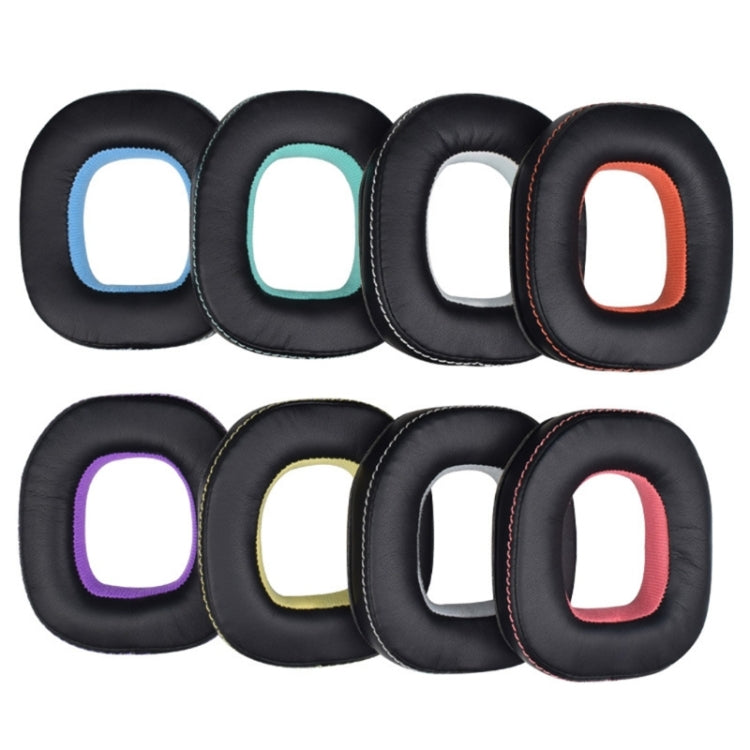 2pcs Sponge Earpad For Logitech Astro A50 Gen3/Gen4 Headset(Black+Yellow) - Earmuff & Pad by PMC TechLife | Online Shopping South Africa | PMC TechLife | Buy Now Pay Later Mobicred