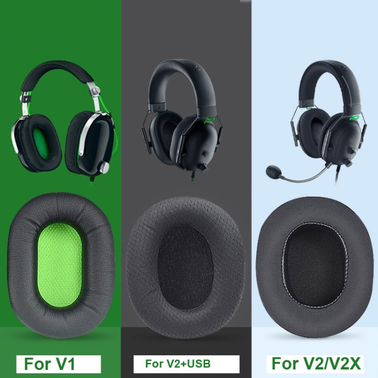 1 Pair Earpads For Razer BlackShark V1 / V2 X / V2 USB Headset, Color: Black Gel - Earmuff & Pad by PMC TechLife | Online Shopping South Africa | PMC TechLife