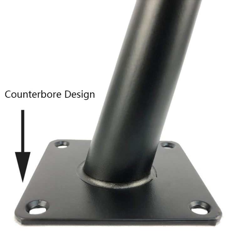LH-ZT-0001 Cone Round Tube Furniture Support Legs, Style: Straight Cone Height 25cm(Titanium) - Furniture Accessories by PMC TechLife | Online Shopping South Africa | PMC TechLife