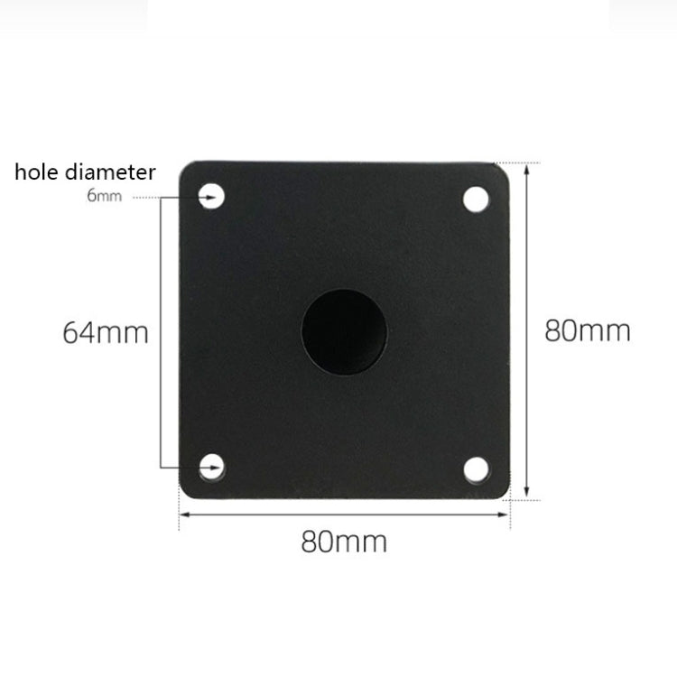 LH-ZT-0001 Cone Round Tube Furniture Support Legs, Style: Oblique Cone Height 15cm(Matte Black) - Furniture Accessories by PMC TechLife | Online Shopping South Africa | PMC TechLife