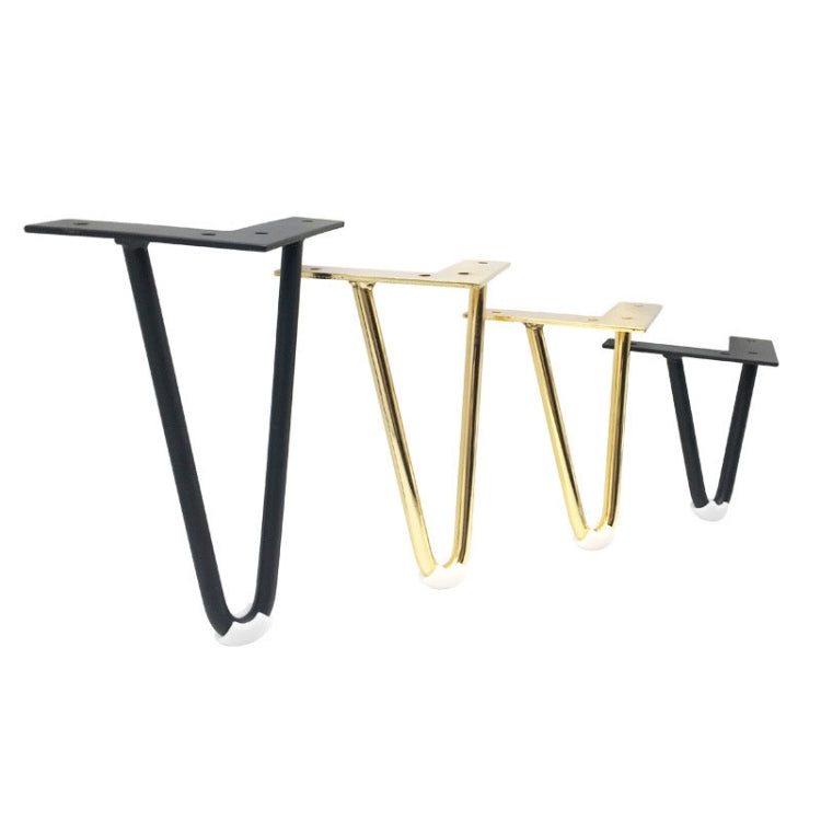 LH-S0006 Metal Furniture Support Legs, Height: 12cm(Titanium) - Furniture Accessories by PMC TechLife | Online Shopping South Africa | PMC TechLife