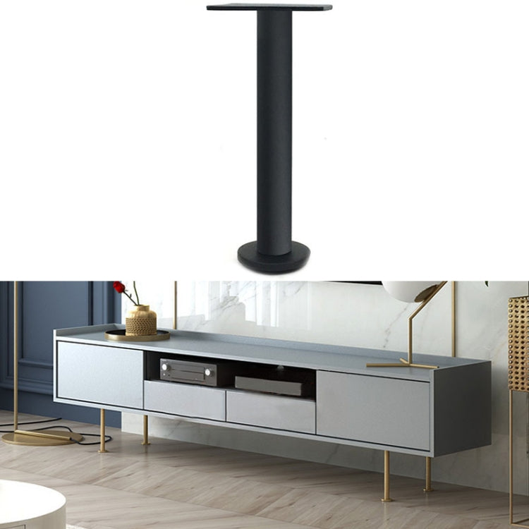 LH-TJ003 Adjustable Stainless Steel Round Tube Furniture Legs, Height: 28cm(Matte Black) - Furniture Accessories by PMC TechLife | Online Shopping South Africa | PMC TechLife