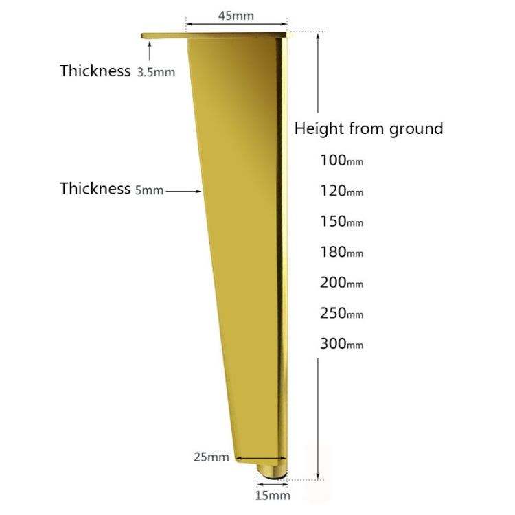 Adjustable All Aluminium Furniture Stand Legs, Height: 35cm(Silver) - Furniture Accessories by PMC TechLife | Online Shopping South Africa | PMC TechLife