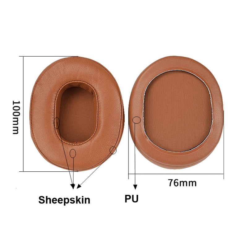 1 Pair Sponge Earmuff for Audio-Technica ATH-M50 / M40 / M50X / MSR7, Color: Sheepskin-Black - Earmuff & Pad by PMC TechLife | Online Shopping South Africa | PMC TechLife