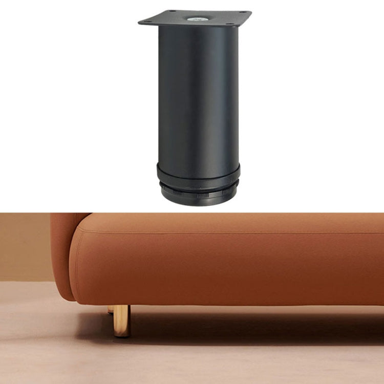 LH-OU050 Thickened Stainless Steel Furniture Support Legs, Height: 12cm(Matte Black) - Furniture Accessories by PMC TechLife | Online Shopping South Africa | PMC TechLife