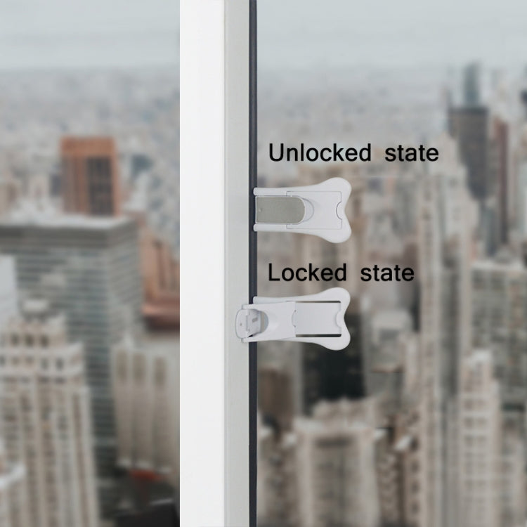Children Sliding Rail Door And Window Safety Lock(White) - Safety Equipment by PMC TechLife | Online Shopping South Africa | PMC TechLife