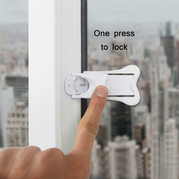 Children Sliding Rail Door And Window Safety Lock(White) - Safety Equipment by PMC TechLife | Online Shopping South Africa | PMC TechLife